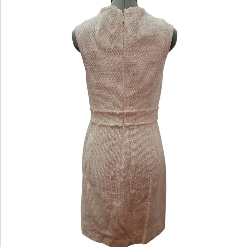 Karl Lagerfeld Sleeveless Square Neck Tweed Dress - Picture 6 of 6